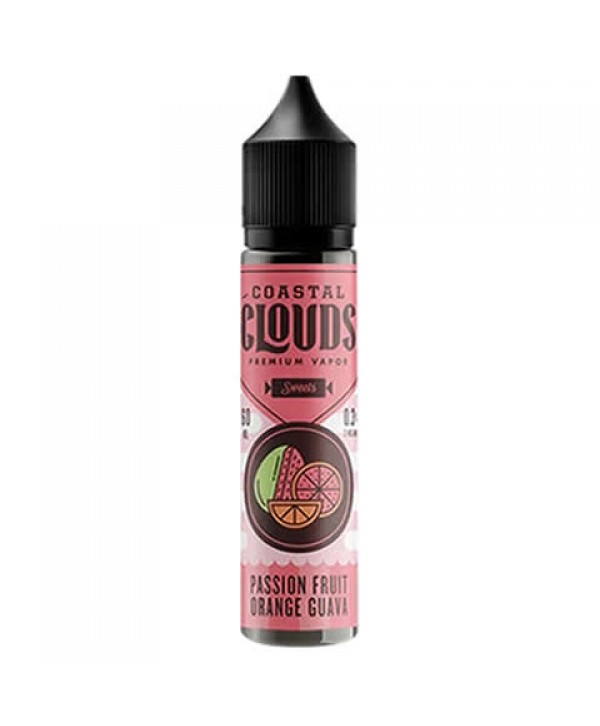 PASSION FRUIT ORANGE AND GUAVA E LIQUID BY COASTAL CLOUDS - SWEETS  50ML 70VG