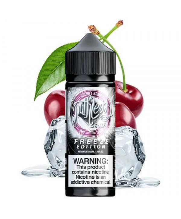 CHERRY BOMB FREEZE EDITION E LIQUID BY RUTHLESS 100ML 70VG