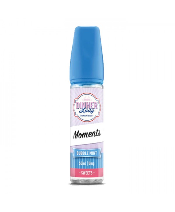 BUBBLE MINT E LIQUID BY DINNER LADY - MOMENTS 50ML 70VG