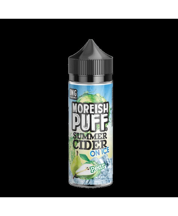 PEAR E LIQUID BY MOREISH PUFF - SUMMER CIDER ON ICE 100ML 70VG