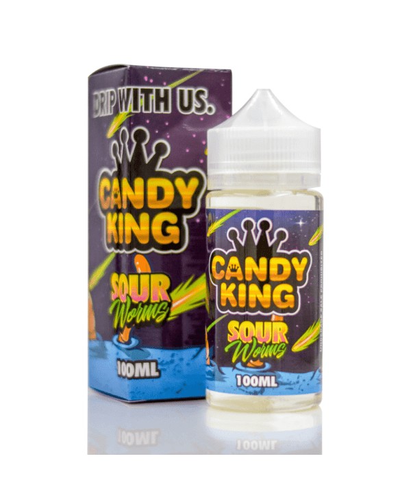 SOUR WORMS E LIQUID BY CANDY KING 100ML 70VG