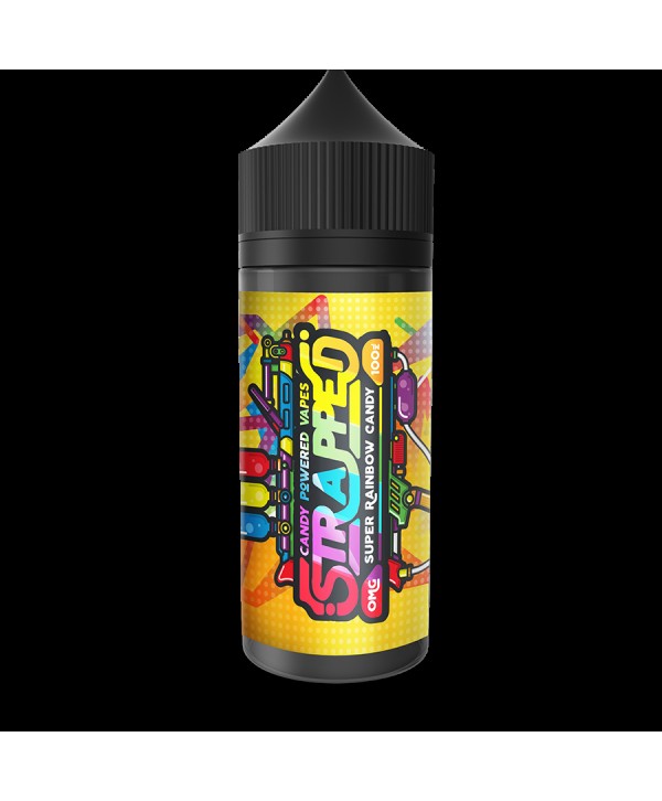 SUPER RAINBOW CANDY E LIQUID BY STRAPPED 100ML 70VG