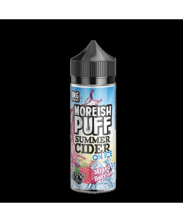 MIXED BERRIES E LIQUID BY MOREISH PUFF - SUMMER CIDER ON ICE 100ML 70VG