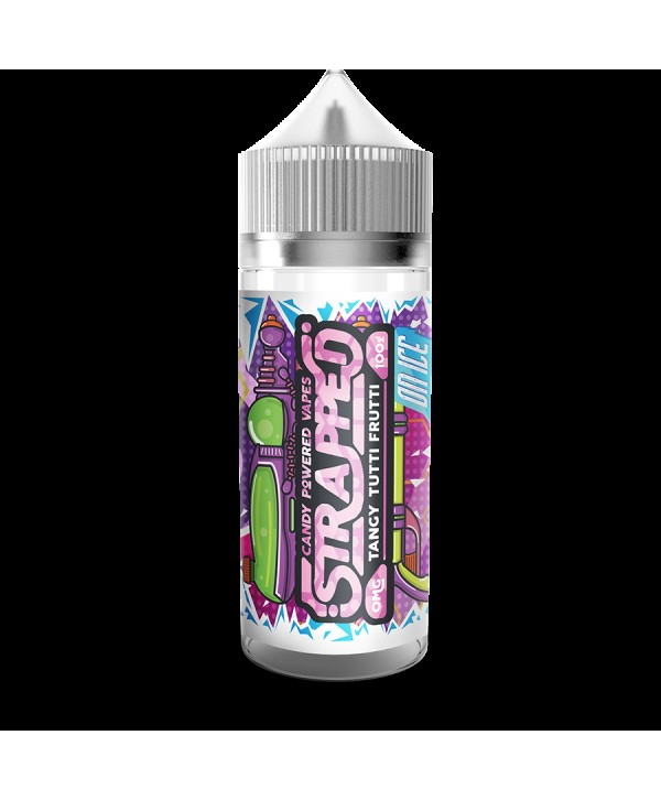 TANGY TUTTI FRUITTI ON ICE E LIQUID BY STRAPPED 100ML 70VG