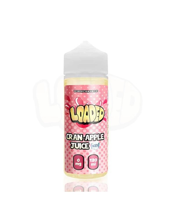 CRANBERRY APPLE ICED JUICE E LIQUID BY LOADED 100ML 70VG