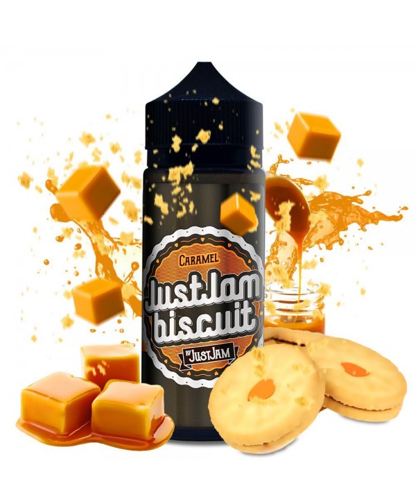 CARAMEL E LIQUID BY JUST JAM - BISCUIT 100ML 80VG