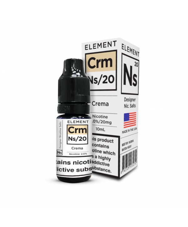 CREMA NICOTINE SALT E-LIQUID BY NS20 - ELEMENT