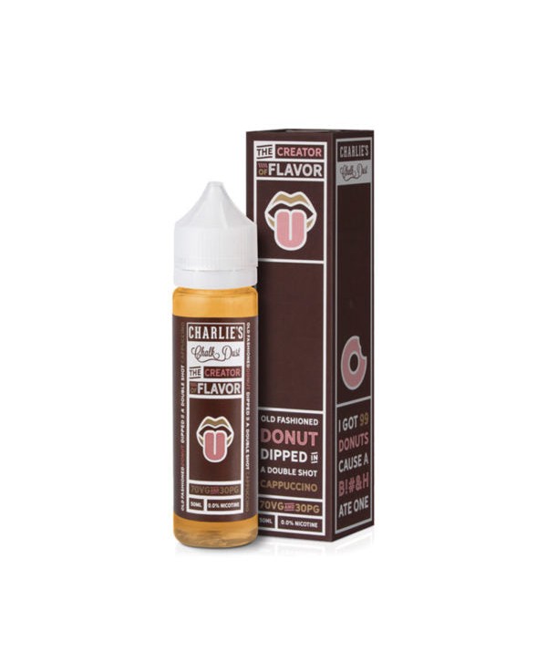 DONUT CAPPUCCINO E-LIQUID BY CHARLIE'S CHALK DUST - THE CREATOR OF FLAVOUR 50ML 70VG