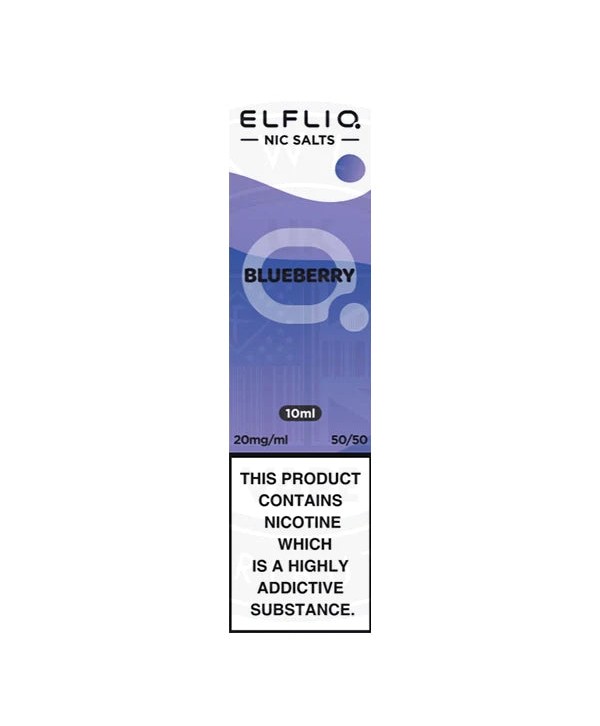 BLUEBERRY NICOTINE SALT E-LIQUID BY ELFLIQ - ELFBAR