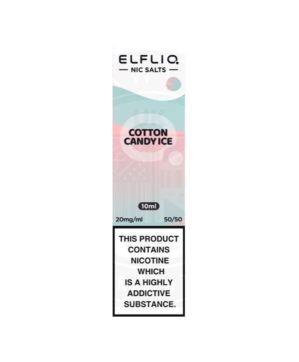 COTTON CANDY ICE NICOTINE SALT E-LIQUID BY ELFLIQ - ELFBAR